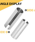 Heavy Duty 7/8 To 1 Inch Crankshaft Adapter Sleeve Aluminum Taper Converter with Stepped Key Gears, angle display of both sides.