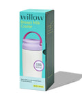 Premium Portable Breast Milk Cooler Built To Keep Pumped Storage Ice Cold For Up To 24 Hours, 25 oz insulated container in packaging.