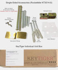Single-sided door handle accessory kit for 48 Inch One Sided Dope Matte Black Stainless Steel Door Handle Pull For Front Doors And Glass Entrances Works On Wood Fiberglass Barn Doors Interior Exterior Modern Square Rectangle Bar For Home And Commercial Use.