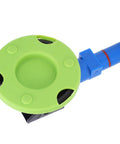 Heavy Duty 3 Inch Vacuum Suction Cup Dent Puller With Rubber Hand Pump For Quick Auto Body Repair. Green and black tool.