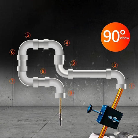 Cable Threading Tool For Drill Compatibility For Electricians That Lets You Pull Wires Through Walls And Ceilings In Homes And Light Commercial Projects With Smooth Operation No Sweat Setup And Hassle Free Performance, hollow steel shaft for 3-6mm cables