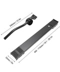 Heavy Duty Appliance Rollers Adjust From 17 To 27 Inches Move Washer Dryer Or Fridge Like A Boss, Support Up To 660 Lbs With Rugged Iron Frame And Smooth Black Wheels For Total Home Makeover Flex, parts showing adjustable length.