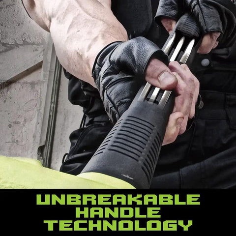 Heavy Duty Mechanics Hammer Kit With 4 Lb Sledge, 32 Oz Ball Pein, 2 Lb Cross Pein, showcasing unbreakable steel core handle.