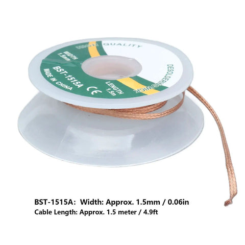 Pro Grade Alloy Copper Desoldering Braid For Electronics Repair And PCB Work, High Absorption Solder Wick Tool spool