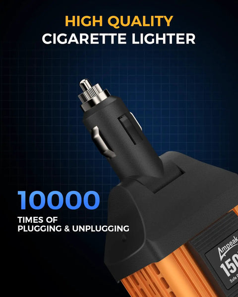 High quality cigarette lighter for Game Changer 150 Watt Portable Car Power Inverter Converter, durable and reliable.
