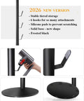 Freestanding Cordless Vacuum Dock And Storage Stand With 6 Hooks Metal Organizer Bracket for V15-V6 models in frosted black