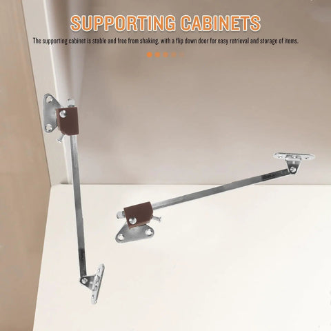 Two Pack Gas Struts For Cabinets With Hydraulic Lift Hinges Durable Iron Supports For Wardrobe And Furniture Doors