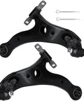 Toyota Front Lower Control Arm With Ball Joint Kit Bolt On For Camry 2002 To 2006 Highlander 2004 To 2007 Solara 2004 To 2008 Lexus ES300 ES330 RX330 RX350 2004 To 2009 Suspension Kit Two Pieces K620333 K620334 black steel arms with cotter pins