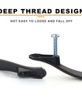 Oil Rubbed Bronze Cabinet Handles 10 Pack 3 Inch Center To Center Drawer Pulls shows deep thread design for secure installation