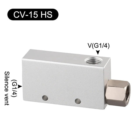 Heavy Duty CV-15HS Venturi Vacuum Pump For Negative Pressure Generation And Exhaust Fitting. Robust Aluminum Alloy Build Provides High Efficiency Industrial Pneumatic Performance For Fast Automation And Packaging Machinery Cycles That Mean Business