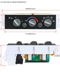AC Heater Control Panel Climate Control Module Switch For Chevy And GMC Trucks 1996 To 1999 dimensions and detail view
