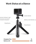 GoPro CapLock MantisPod Power 5000mAh Battery Grip Mount With Quick Release Charging Handle And 10 Meter Magnetic Remote setup