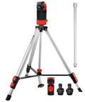 Heavy Duty Telescoping Tripod Sprinkler With Turbo Gear Drive, 6 Spray Patterns, Quick Connect Starter Kit displayed on white background.