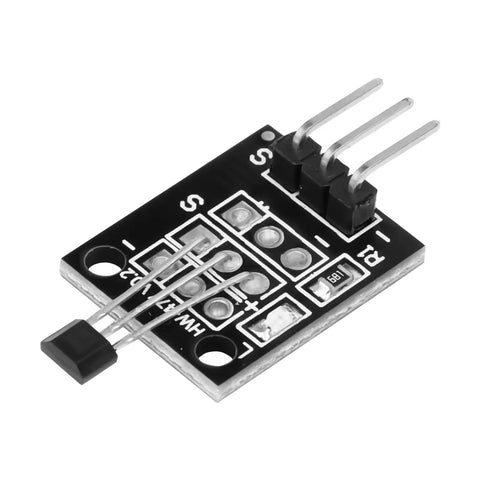 Non Contact Hall Effect Sensor 3144E A3144 DC 3.3V-5V Magnetic Proximity Switch For Arduino PIC AVR Smart Cars, 10 Pack, Plug And Play Hall Sensor Module For DIY Robotics And Electronics Projects. Hall sensor module board with 3-pin header and magnetic switch