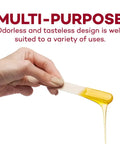 Hand holding a Heavy Duty Six Inch Wooden Tongue Depressors Bulk Pack Of Five Hundred Nonsterile Smooth Edged Diagnostic Stick.