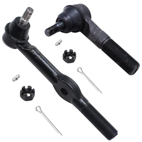 Front 7 Piece Tie Rods And Track Bar Kit For 1994 1995 1996 1997 Dodge Ram 2500 4WD With Dana 60 Axle Beef Up Your Ride Includes Front Inner Outer Tie Rod Ends And Steering Suspension Components, black steel tie rod ends and cotter pins