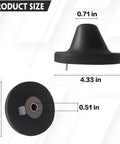 Black rear bumper hood stop cone mount for Freightliner Cascadia 2008–2017; 2-pack, left or right.