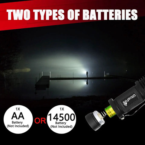Three Pack Mini Flashlights With Focus Adjustable SK68 Single Mode Tactical LED Light Ultra Bright 300 Lumens Torch Built Tough IPX6 Water Resistant Aluminum Body