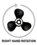 Beefed-Up 3-Blade Aluminum Propeller, 16 Inch Diameter, 13 Inch Pitch, Right Hand Rotation, For Mercury And Mariner Outboards
