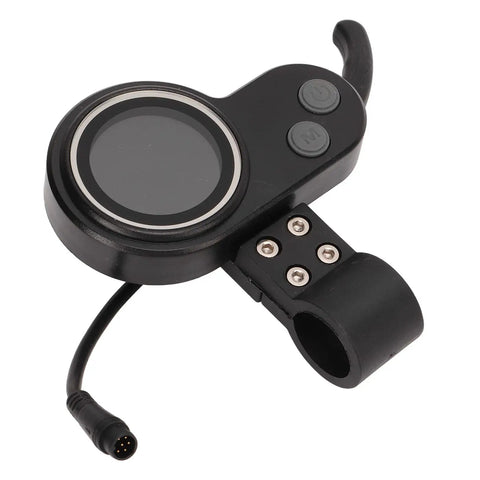 2 in 1 Digital Speedometer for Electric Scooters With Finger Throttle High Visibility LCD, Real Time Speed, Battery Level, Mileage, Gear Indicator and Fault Codes, Your Go To Upgrade for Commuters, Urban Riders, and Students