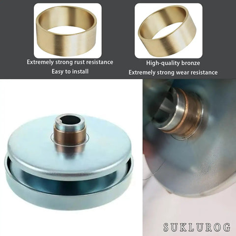 Two Pack Bronze Torque Converter Bushing 200349A For Mini Bike And Go Kart 30 Series Driver Pulleys Fits One And One Sixteenth Inch Crankshaft Heavy Duty Idler Bushing Replacement, bronze bushing