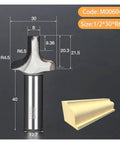 Top Shelf Diamond Router Bit For Door Frames And Windows Built Tough As Nails For Daily Shop Cuts Runs Slick Through Wood And Mdf PCD tips shown with dimensions.