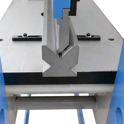 Shop Ready 150 Ton Hydraulic Press Brake Bender Built Tough To Handle Heavy Metal Bending Projects That Demand Serious Pull On Common 3 Phase 220 Volt Electrical Hookups