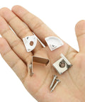 Components from LED Channel Aluminum Track Kit With 24 Pieces Mounting Clips, End Caps, Diffuser, And Screws for installation on a hand