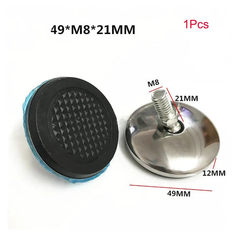 Adjustable Furniture Leveling Feet With M6 Or M8 Threads In 28mm 37mm And 49mm Diameters For Tables And Chairs Universal Joint Screws Durable Leg Levelers For Easy Self Leveling And Rock Solid Support, 49mm M8 furniture leveling foot