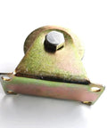 Heavy Duty V Groove Caster Wheel Three Inch Steel Pulley Built Like A Tank For Sliding Doors And Industrial Carts featuring a secure bolt.