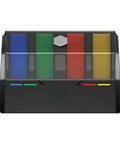 Klipper Rfid Filament Storage Box With Rgb Status Light For Automatic Spool Tracking And Dead Simple 3D Printing Workflow Compatible With Voron VZBot Killer Setup, showing colored spools and LED indicators.