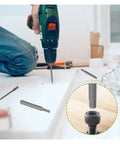 Premium 50 Pc Magnetic Screwdriver Bit Set With Extra Long 75mm Security Heads Includes Torx Star Hex And Spline Bits For Heavy Duty Jobs In A Tough Rugged Carrying Box Perfect For Any Garage Or DIY Project Ready To Handle Any Tough Screws. magnetic bit in drill removing hex screw