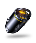 Dual Port Usb C Car Charger Delivering Pd 45W And Qc 30W Fast Charge Magic Plug Straight Into Your Ride For Macbook Or iPhone 15 Galaxy S24 Smooth Plug And Play Vibes No Sweat Top Shelf Adapter with compact design.