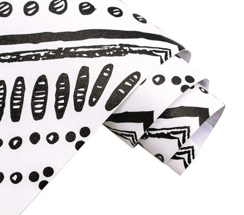 Peel And Stick Black And White Boho Geometric Textured Self Adhesive Wallpaper For Bathroom Decor Dope Look Easy To Install
