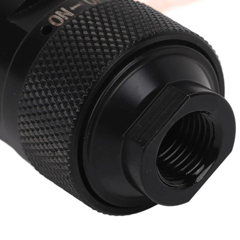Close-up of Heavy Duty Air Die Grinder 30000 RPM Workhorse Pneumatic Polishing Tool's textured grip and threaded connector.