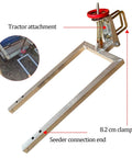Field Ready Tractor Mounted Precision Seed Drill With Eight Seed Wheels Adjustable Spacing And Depth Heavy Duty Farm Seeder attachment
