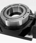 Th450 Heavy Duty Turntable Rotary Actuator With Hollow Rotating Platform And 10 To 1 Gearbox Ratio close-up view showing input shaft and sturdy design.