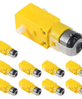 10 Pcs TT Magnetic Gearbox Motors Dual Shaft Geared For Arduino Smart Cars And Robot Projects 3V To 6V DIY Chassis