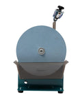 Built Tough 240W Electric Knife Sharpener And Versatile Bench Grinder With grinding wheel and protective metal guard.