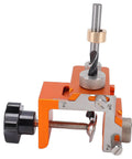 Double Hole Positioning Locator Drill Guide Jig With Adjustable Clamping For 15-25mm Board Thickness And 20-33mm Connector Length