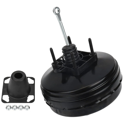 Factory Style Direct Replacement Vacuum Power Brake Booster, black, designed for 2015-2020 Cadillac Escalade and 2014-2018 Chevy Silverado.