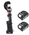 120KN Electric Hydraulic Lug Crimping Tool 12 Dies 6-400MM² Kit With Dual 18V Batteries fast charger and tool, heavy duty cordless machine.