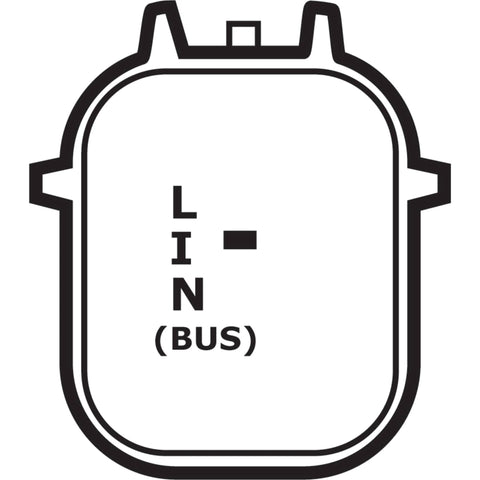 Diagram showing LIN bus connector for Beefy 12V 95A Clockwise Alternator Replacement For Chrysler Sebring 1995-1996, Honda Civic 2012-2015.