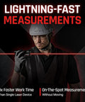 Dual Laser Distance Meter With Angle Sensor For Precision Measuring Up To 80M Captures Left Right And Total Distances In One Shot in use