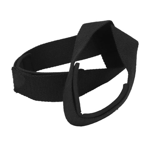 Powerlifting Deadlift Straps With Antislip Design, black polyester cotton, durable wrist wraps for strength training and comfy grip use