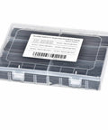 Pro Grade Heat Shrink Tubing Assortment Kit 230 Pieces in case with size label visible