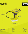 18V Cordless High Pressure Inflator Body Only With Quick Connect Hose For Tires And Inflatable Gear Compact Lightweight Design