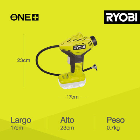 18V Cordless High Pressure Inflator Body Only With Quick Connect Hose For Tires And Inflatable Gear Compact Lightweight Design