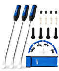 14.5 Inch Tire Spoon Kit With 20-Piece Tire Changing Tools including spoons, rim protectors, valve tool and cores, storage bag