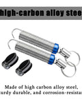 2 Pack Car Trunk Automatic Lift Metal Springs, Adjustable 5.9 To 9.4 Inches, Trunk Lid Lift Tool with 2 Clamps, Silver